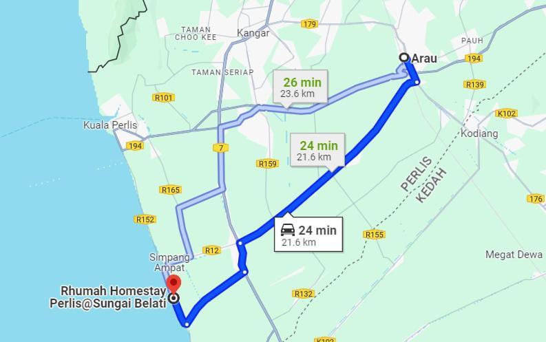 Rhumah Sungai Belati Βίλα Simpang Empat  Εξωτερικό φωτογραφία